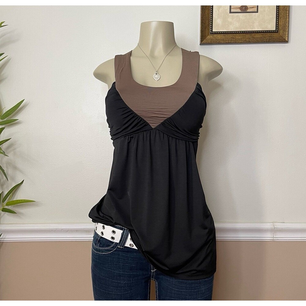 MCM Women’s Y2K Vintage Cross-Back Flowy Babydoll Top
